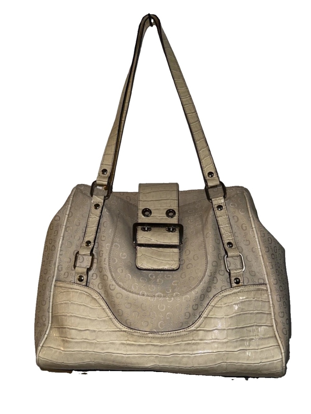 Guess Los Angeles Cream Women’s Tote/Shoulder Bag Large